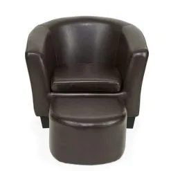 Dunelm Kid's Brown Tub Chair And Footstool -kids bedding Shop 1000139693 alt02