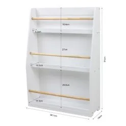 Dunelm Kid's White Bookcase -kids bedding Shop 1000140313 alt02