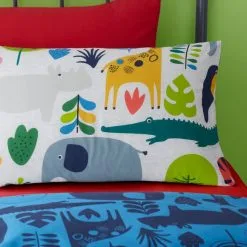 Elements Jungle 100% Cotton Reversible Duvet Cover And Pillowcase Set -kids bedding Shop 1000160571 alt04
