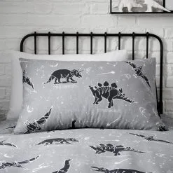 Dunelm Black Space Dinosaur Single Duvet Cover And Pillowcase Set 11 Dunelm Black Space Dinosaur Single Duvet Cover And Pillowcase Set -kids bedding Shop 1000167402 alt03