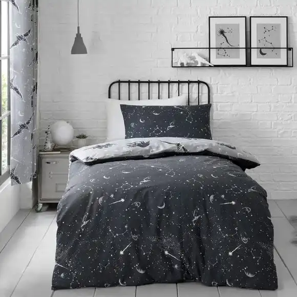 Dunelm Black Space Dinosaur Single Duvet Cover And Pillowcase Set 7 Dunelm Black Space Dinosaur Single Duvet Cover And Pillowcase Set - Image 5