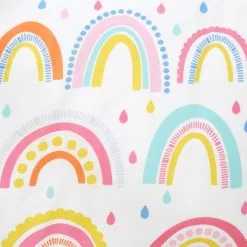Dunelm Elements Rainbow Geometric 100% Cotton Duvet Cover And Pillowcase Twin Pack Set -kids bedding Shop 1000167424 alt02