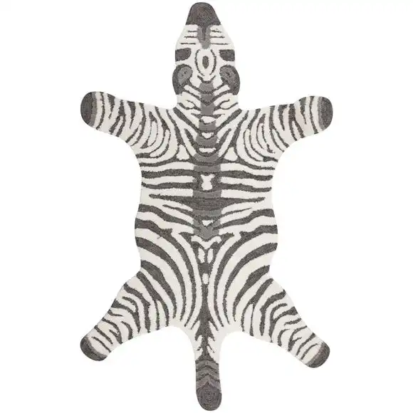 Dunelm Exclusive Zoe The Zebra 90cm X 150cm Rug 4 Dunelm Exclusive Zoe The Zebra 90cm X 150cm Rug - Image 2