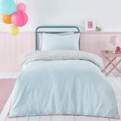 Dunelm Petit Fleur Pink 100% Cotton Duvet Cover And Pillowcase Set -kids bedding Shop 1000182137 alt01