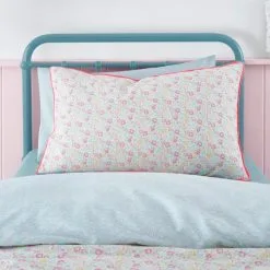Dunelm Petit Fleur Pink 100% Cotton Duvet Cover And Pillowcase Set -kids bedding Shop 1000182137 alt02