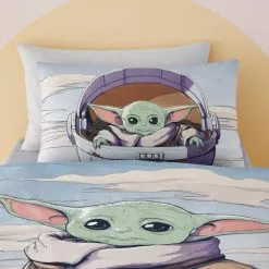 Star Wars Grogu™ 100% Cotton Duvet Cover And Pillowcase Set -kids bedding Shop 1000182140 alt02
