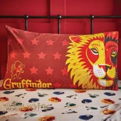 Harry Potter Gryffindor House Reversible Duvet Cover And Pillowcase Set -kids bedding Shop 1000182145 alt03