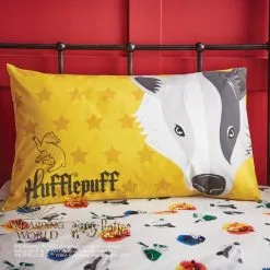 Harry Potter Hufflepuff House Reversible Duvet Cover And Pillowcase Set -kids bedding Shop 1000182146 alt03