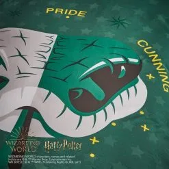 Harry Potter Slytherin House Reversible Duvet Cover And Pillowcase Set -kids bedding Shop 1000182147 alt02