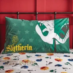 Harry Potter Slytherin House Reversible Duvet Cover And Pillowcase Set -kids bedding Shop 1000182147 alt03