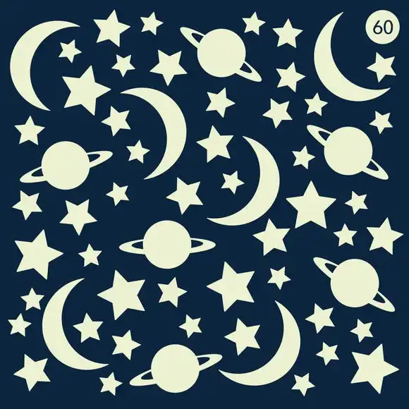 Dunelm Glow In The Dark Star Wall Stickers 4 Dunelm Glow In The Dark Star Wall Stickers - Image 3