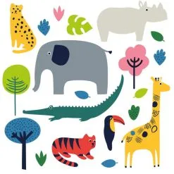 Elements Jungle Wall Stickers -kids bedding Shop 1000185478 alt02