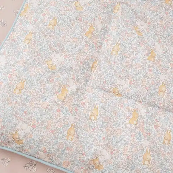Dunelm Coverless Ditsy Bunny Pink 100% Cotton 4 Tog Cot Bed / Toddler Quilt 4 Dunelm Coverless Ditsy Bunny Pink 100% Cotton 4 Tog Cot Bed / Toddler Quilt - Image 2