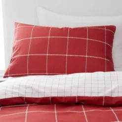 Dunelm Checked 100% Cotton Reversible Duvet Cover And Pillowcase Twin Pack Set 11 Dunelm Checked 100% Cotton Reversible Duvet Cover And Pillowcase Twin Pack Set -kids bedding Shop 1000186818 alt03