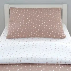 Dunelm Pink Spotted 100% Jersey Cotton Reversible Cot Bed / Toddler Duvet Cover And Pillowcase Set 10 Dunelm Pink Spotted 100% Jersey Cotton Reversible Cot Bed / Toddler Duvet Cover And Pillowcase Set -kids bedding Shop 1000186827 alt02