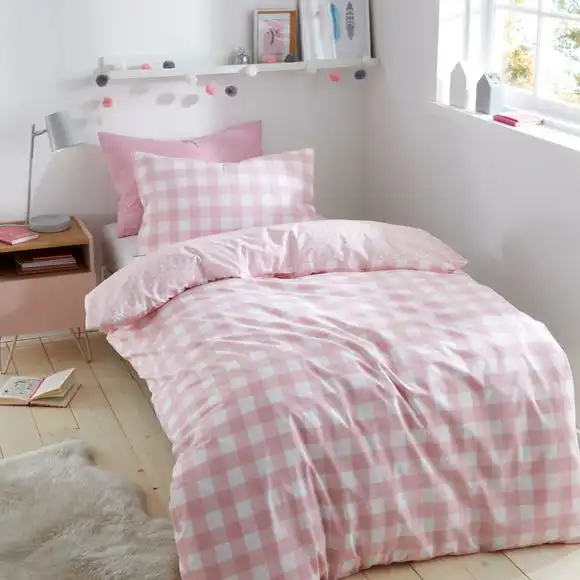 Dunelm Gingham Pink Duvet Cover And Pillowcase Set 3 Dunelm Gingham Pink Duvet Cover And Pillowcase Set