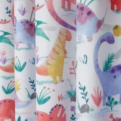 Dunelm Pink Dinosaur Thermal Blackout Eyelet Curtains -kids bedding Shop 30668203 alt02