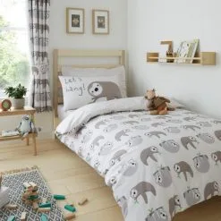 Dunelm Sloth Duvet Cover And Pillowcase Set
