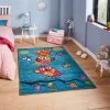 Dunelm Blue Owls Rug