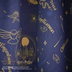 Harry Potter Navy Thermal Blackout Pencil Pleat Curtains -kids bedding Shop 30691838 alt02