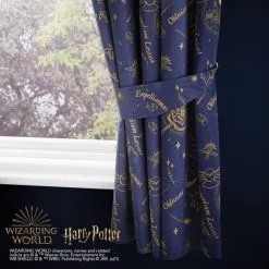 Harry Potter Navy Thermal Blackout Pencil Pleat Curtains -kids bedding Shop 30691838 alt08