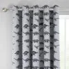 Dunelm Grey Dinosaur Friends Cotton Thermal Blackout Eyelet Curtains -kids bedding Shop 30691885