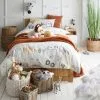 Dunelm Safari Natural 100% Cotton Single Duvet Cover And Pillowcase Set
