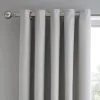Dunelm Grey Mini Waffle Thermal Blackout Eyelet Curtains