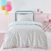 Dunelm Petit Fleur Pink 100% Cotton Duvet Cover And Pillowcase Set