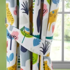 Elements Jungle White Thermal Blackout Eyelet Curtains -kids bedding Shop 30715323 alt08