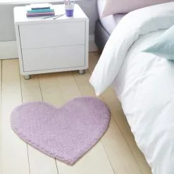 Dunelm Pink Heart Rug