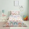 Elements Rainbow Reversible 100% Cotton Cot Bed / Toddler Duvet Cover And Pillowcase Set -kids bedding Shop 30721680