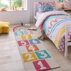 Dunelm Rainbow Hopscotch Runner