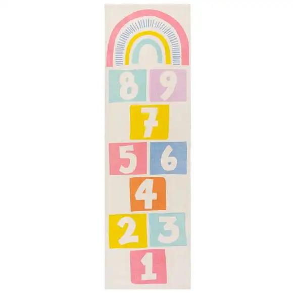 Dunelm Rainbow Hopscotch Runner 3 Dunelm Rainbow Hopscotch Runner - Image 2