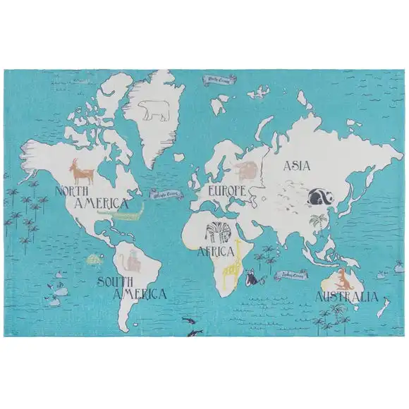 Dunelm My World Map Rug 4 Dunelm My World Map Rug - Image 2