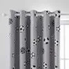 Dunelm Grey Football Thermal Blackout Eyelet Curtains -kids bedding Shop 30732461