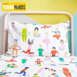 Dunelm Young Minds Keep Active 100% Cotton Duvet Cover And Pillowcase Set -kids bedding Shop 30747314 alt02