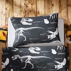 Natural History Museum Fossil Forager 100% Cotton Duvet Cover And Pillowcase Set -kids bedding Shop 30747593 alt02