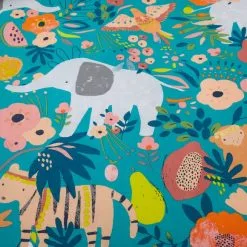 Dunelm Jungle Carnival 100% Cotton Duvet Cover And Pillowcase Set -kids bedding Shop 30747612 alt04