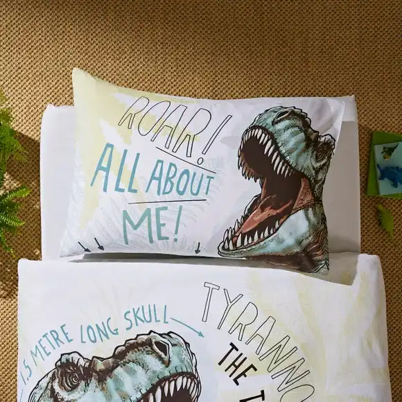 Natural History Museum All About T-Rex 100% Cotton Duvet Cover And Pillowcase Set 6 Natural History Museum All About T-Rex 100% Cotton Duvet Cover And Pillowcase Set - Image 4