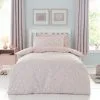 Dunelm Ditsy Bunny Pink 100% Cotton Duvet Cover And Pillowcase Set
