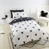 Disney Mickey Mono Duvet Cover And Pillowcase Set -kids bedding Shop 30768153