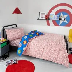 Marvel Logo Duvet Cover And Pillowcase Set -kids bedding Shop 30768162 alt02
