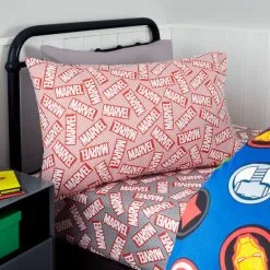 Marvel Logo Duvet Cover And Pillowcase Set -kids bedding Shop 30768162 alt04