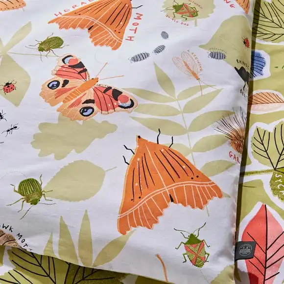 Natural History Museum Mini Beasts 100% Cotton Duvet Cover And Pillowcase Set 8 Natural History Museum Mini Beasts 100% Cotton Duvet Cover And Pillowcase Set - Image 6