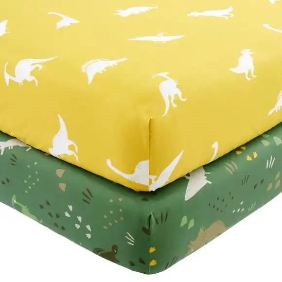 Dunelm Dino Pack Of 2 Fitted Sheets 3 Dunelm Dino Pack Of 2 Fitted Sheets