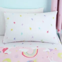 Dunelm Unicorn Stars Duvet Cover And Pillowcase Twin Pack Set -kids bedding Shop 30768193 alt04