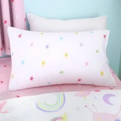 Dunelm Unicorn Stars Duvet Cover And Pillowcase Twin Pack Set -kids bedding Shop 30768193 alt05