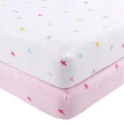 Dunelm Unicorn Stars Pack Of 2 Fitted Sheets