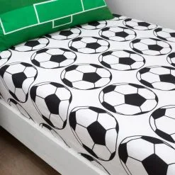 Dunelm Football Pack Of 2 Fitted Sheets -kids bedding Shop 30768204 alt02